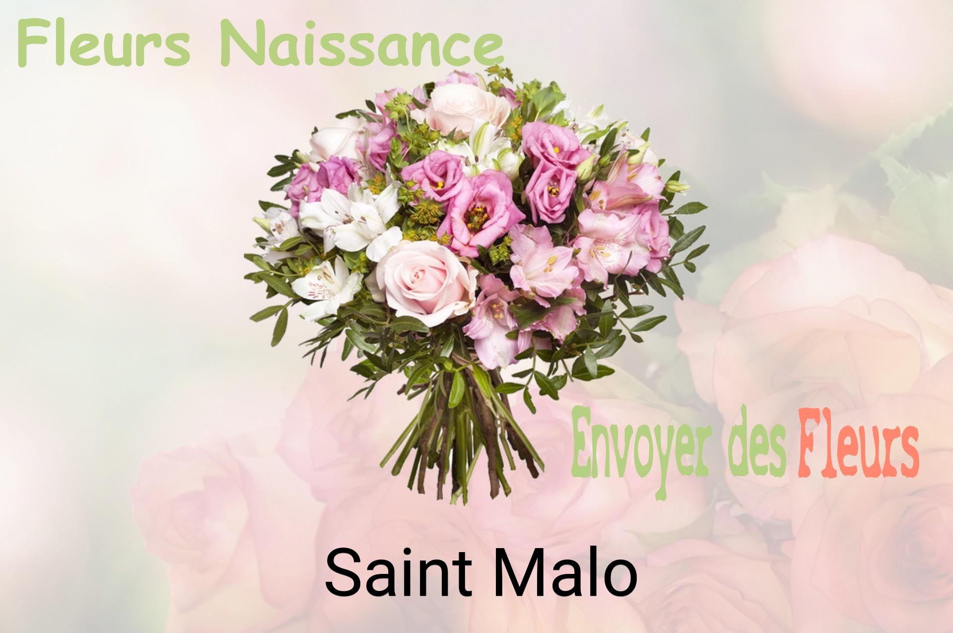 Bouquet de fleurs de naissance livré à Saint-Malo